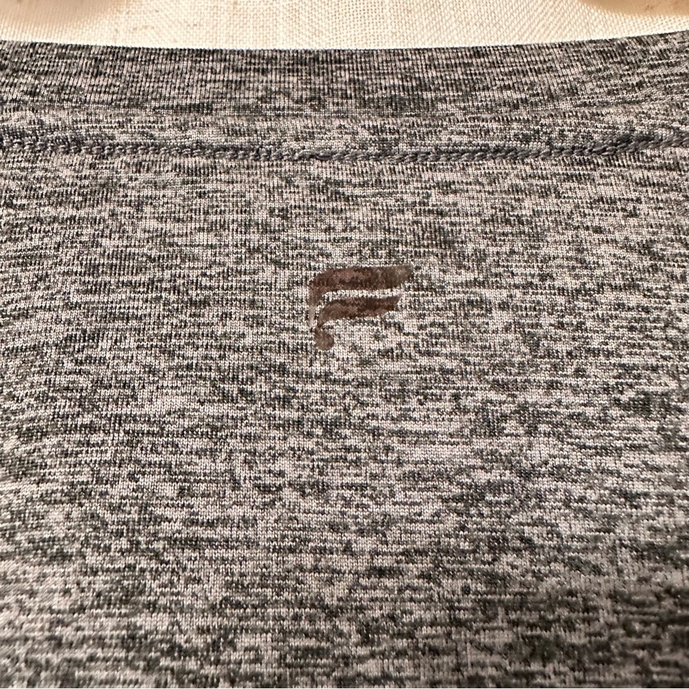 Fabletics Heather Gray Cropped Tee - image 3